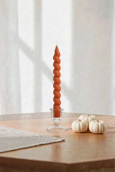 LaRue Candle Co. Mid Swirl taper candle, photo 1