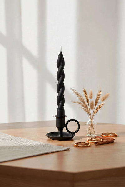 LaRue Candle Co. Large Swirl taper candle, photo 2